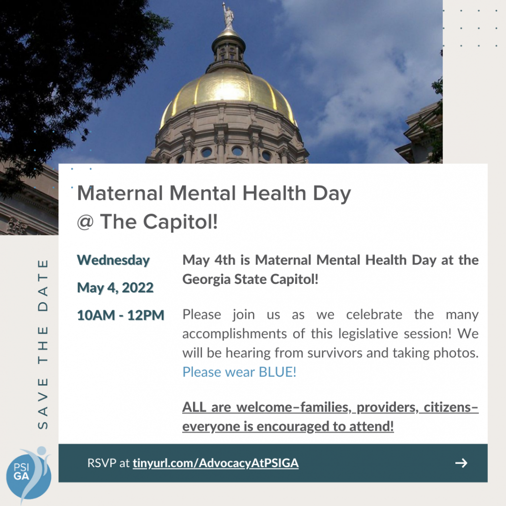 Join Us for Maternal Mental Health Day @ The Georgia State Capitol!